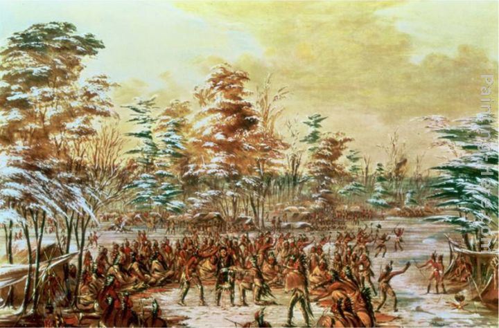 George Catlin De Tonty Suing for Peace in the Iroquois Village in January 1680